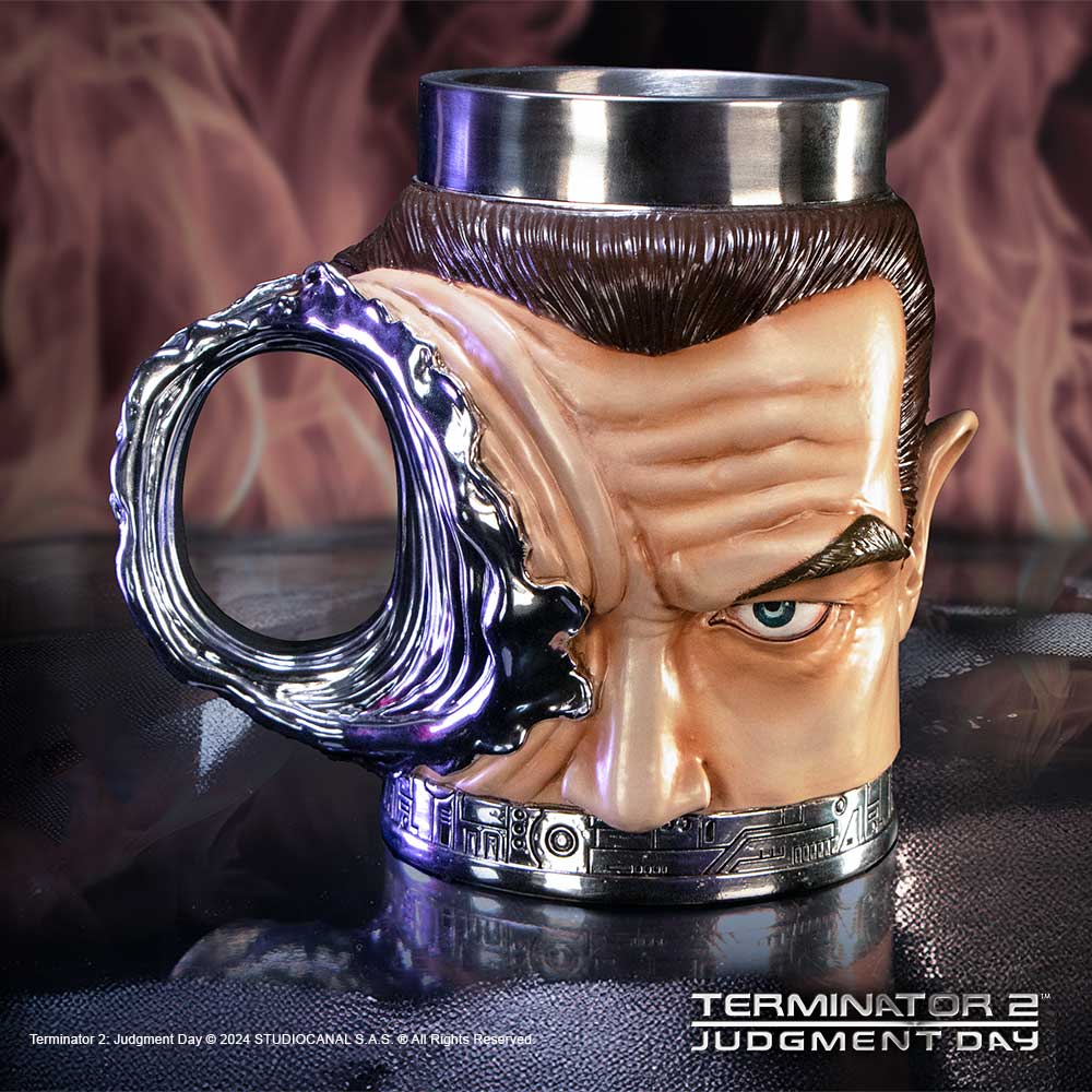 Nemesis Now - Terminator 2 - Jarro de 18.5cm - Terminator T-1000 tankard