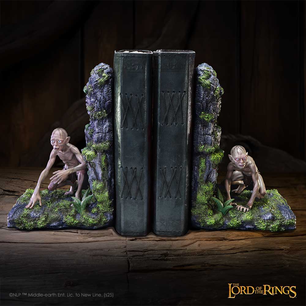 Nemesis Now - Lord of the Rings - Set de tope de libro de 24.5cm - Gollum and Smeagol bookends