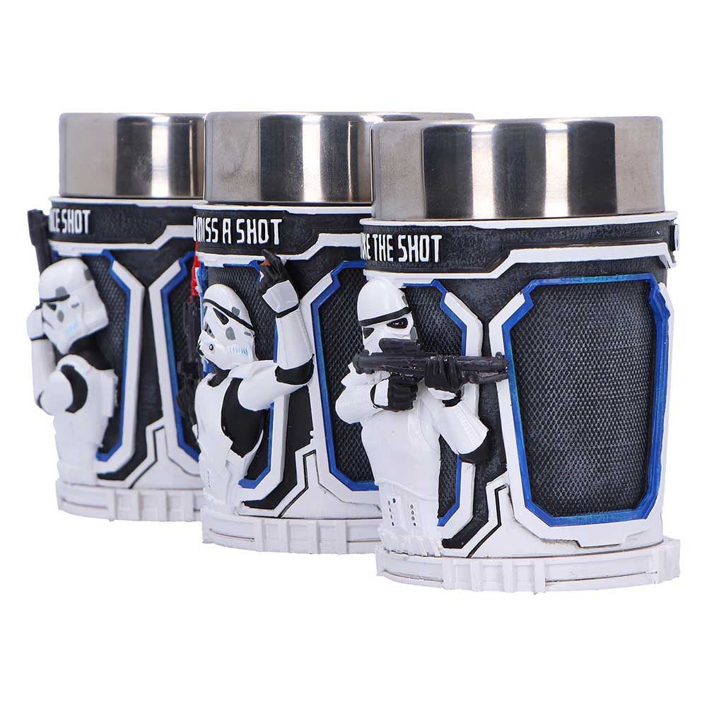 Nemesis Now - Stormtrooper - Vaso de shot de 8.7cm set de 3 - Stormtrooper shot glass set