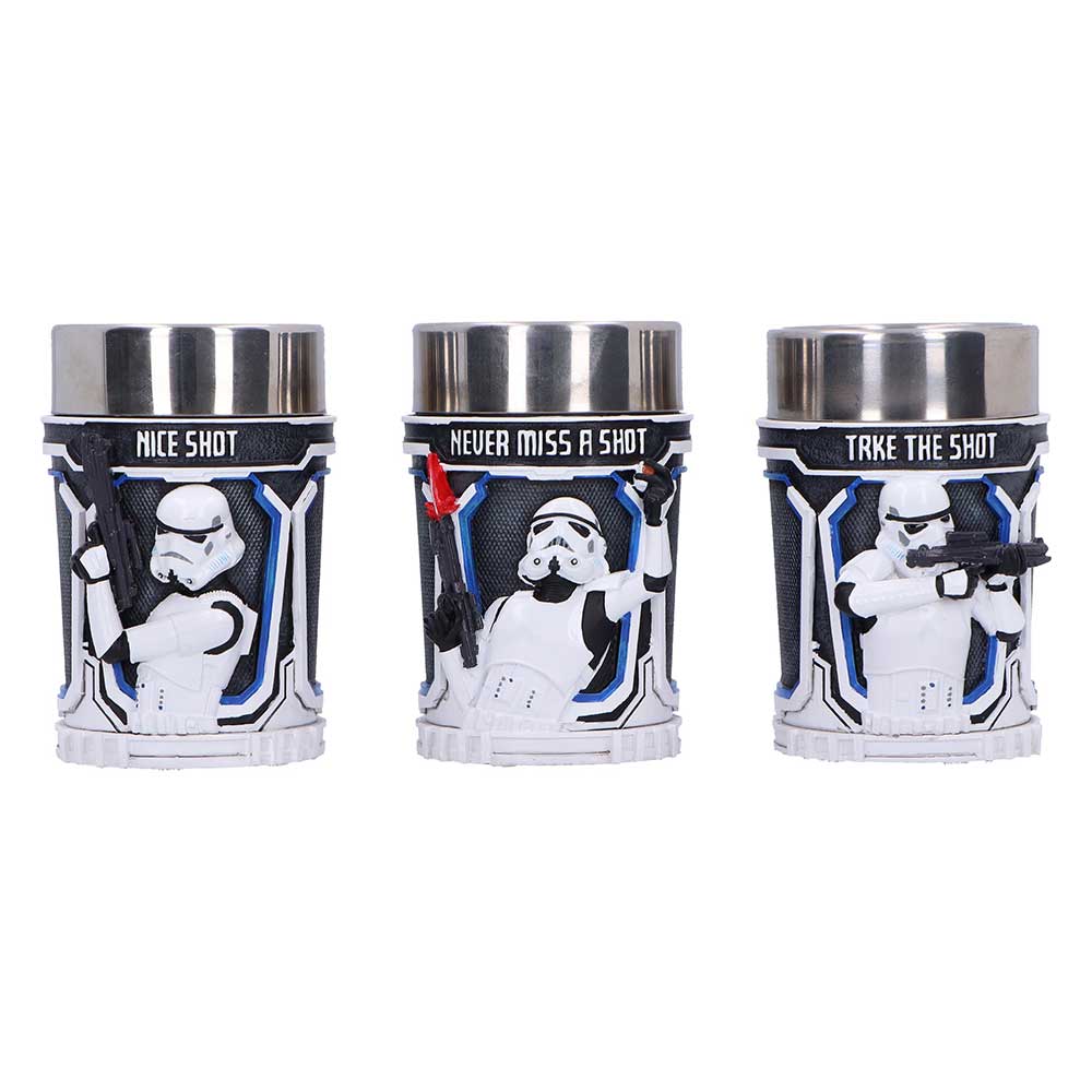 Nemesis Now - Stormtrooper - Vaso de shot de 8.7cm set de 3 - Stormtrooper shot glass set