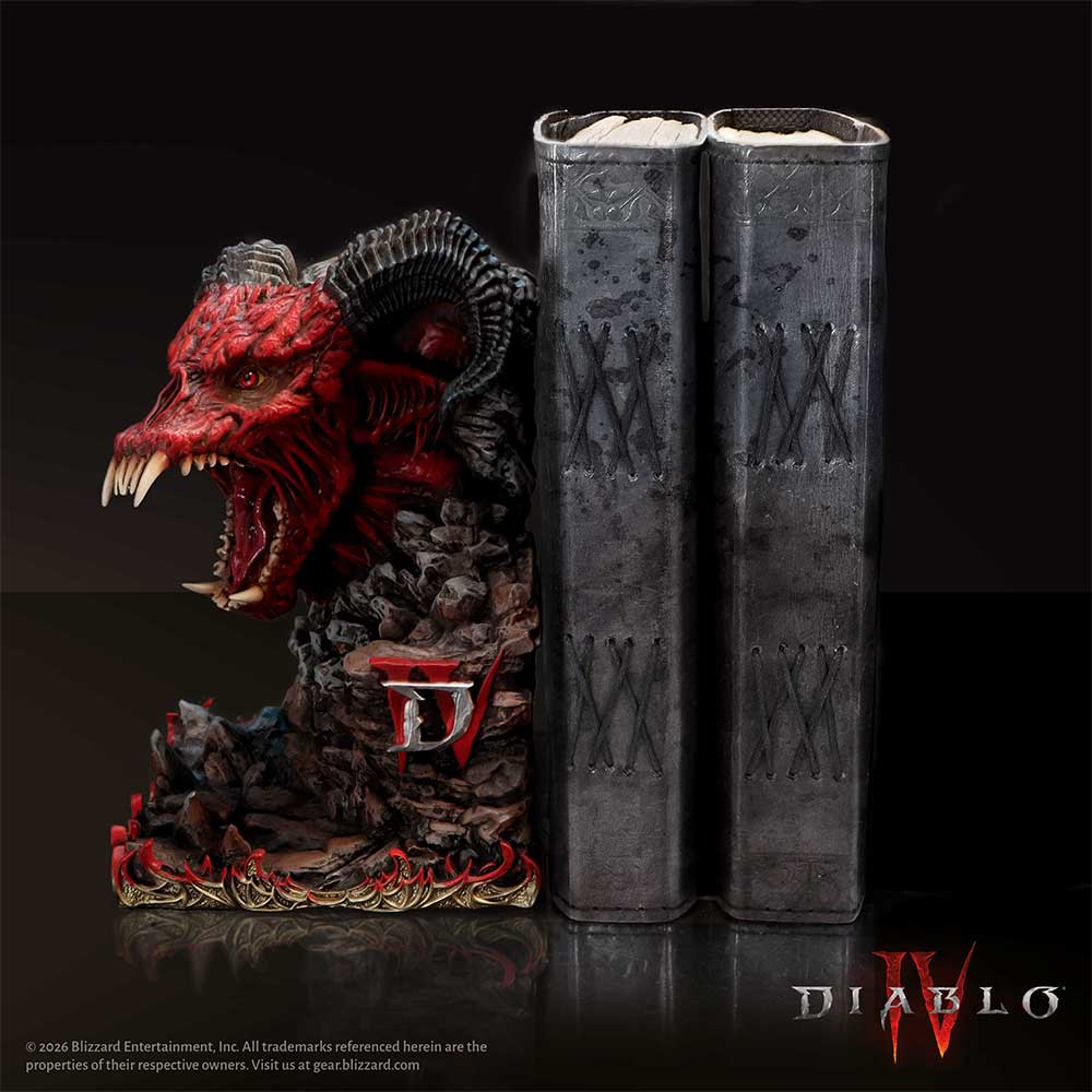 Nemesis Now - Diablo IV - Tope de libro de 18.3cm individual - Minion of Hell Bookend