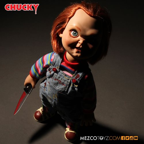 MEZCO - Child's Play Sneering Chucky (Talking Doll) (Figura de 40 cms)