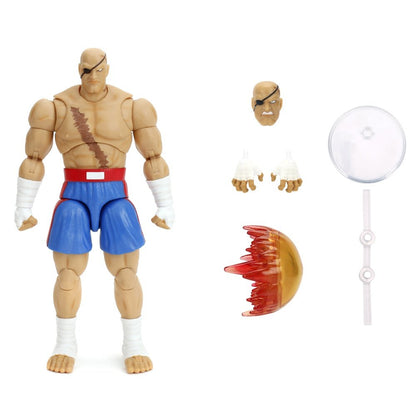 Jada Toys - Street Fighter II Ultra - Figura a escala de 6 pulgadas Deluxe - Sagat