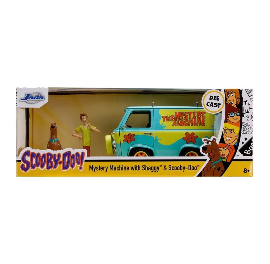 JADA TOYS - Scooby-Doo!: Scooby & Shaggy with Mystery Machine - Die-cast Hollywood Rides (Vehículo a escala 1:24)
