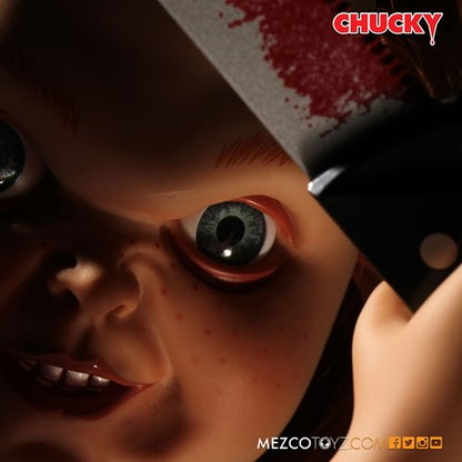 MEZCO - Child's Play Sneering Chucky (Talking Doll) (Figura de 40 cms)