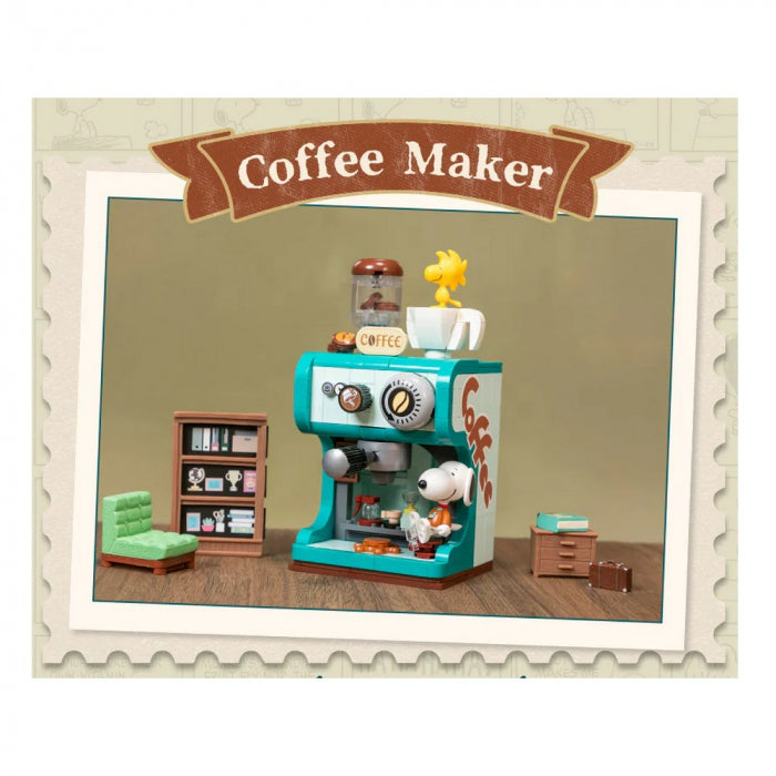 PANTASY - Snoopy (Peanuts) Retro Time Series - Coffee Maker (Bloques para armar)