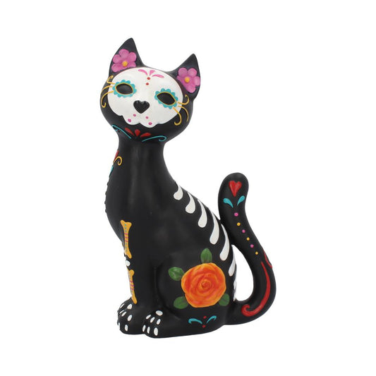 NEMESIS NOW - Sugar Kitty - Adorno de 26 cm (Gato día de muertos)
