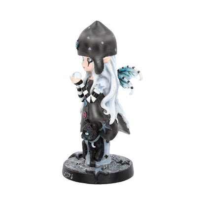 Nemesis Now - NN Core: Fairies - Adorno de 18cm - Black Stars (con gato)