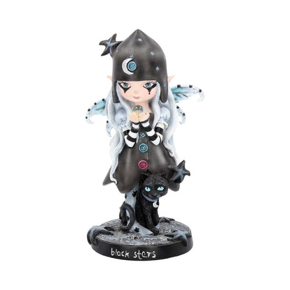 Nemesis Now - NN Core: Fairies - Adorno de 18cm - Black Stars (con gato)