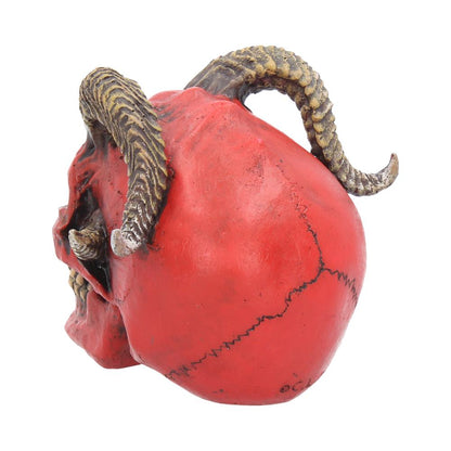 Nemesis Now - NN Core: Skulls - Adorno de 13.3cm - Tenacious Demon (calavera roja con cuernos)