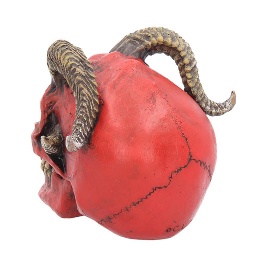 Nemesis Now - NN Core: Skulls - Adorno de 13.3cm - Tenacious Demon (calavera roja con cuernos)