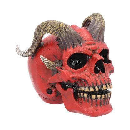 Nemesis Now - NN Core: Skulls - Adorno de 13.3cm - Tenacious Demon (calavera roja con cuernos)