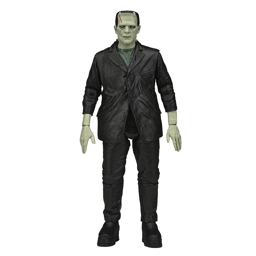 NECA - Retro Universal Monsters - Frankenstein - Figura de 7 pulgadas (brilla en la oscuridad)