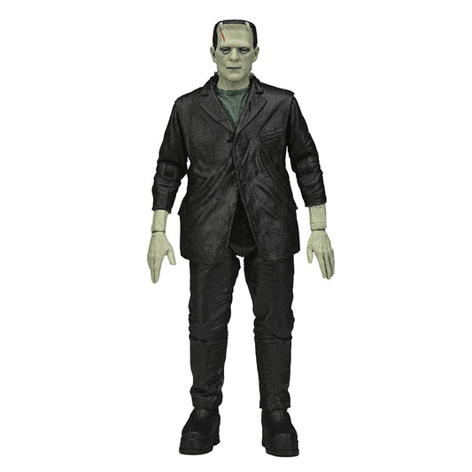 NECA - Retro Universal Monsters - Frankenstein - Figura de 7 pulgadas (brilla en la oscuridad)