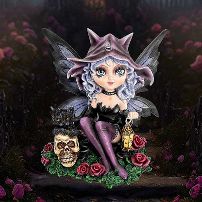 Nemesis Now - NN Core: Fairies - Adorno de 14cm - Midnight Fae (con lampara)