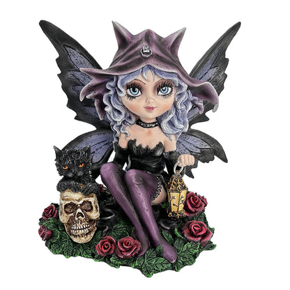Nemesis Now - NN Core: Fairies - Adorno de 14cm - Midnight Fae (con lampara)