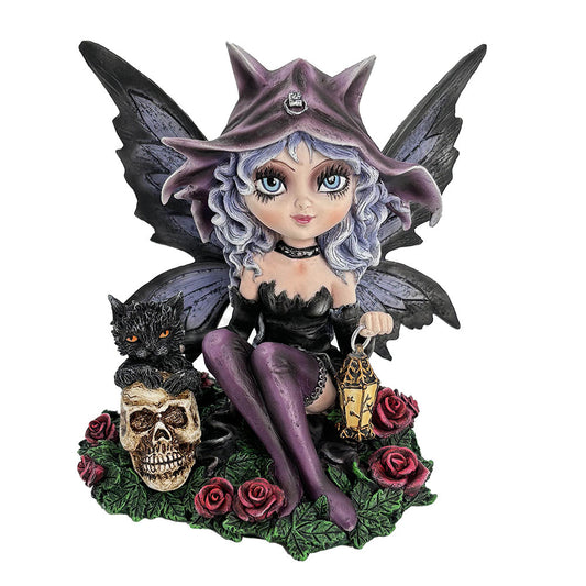 Nemesis Now - NN Core: Fairies - Adorno de 14cm - Midnight Fae (con lampara)