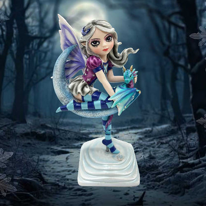 Nemesis Now - NN Core: Fairies - Adorno de 20cm - Lunar Fae (con dragon y luna)