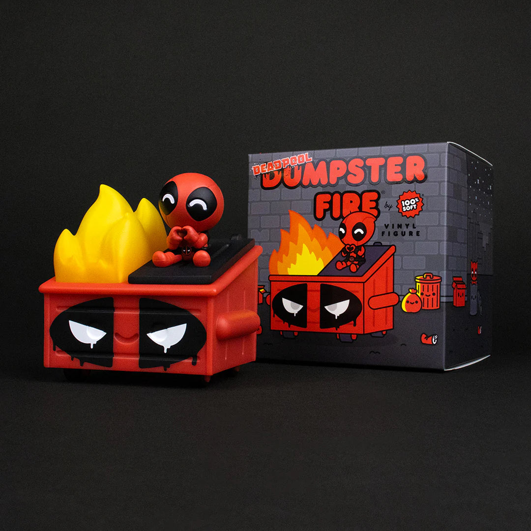 Deadpool 3.5" Dumpster Fire (Art Toy - Figura de vinilo)