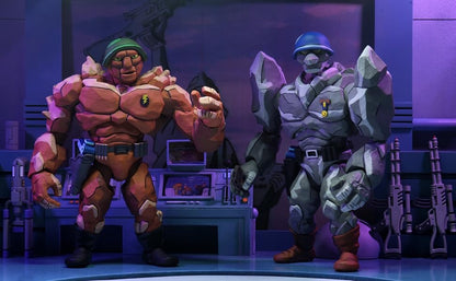 NECA - TMNT (Cartoon) - Tragg y Grannitor 2 pack (Figura de 7")