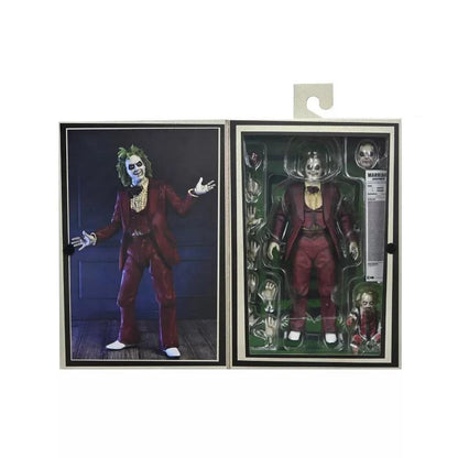 NECA - Beetlejuice 2 - Figura a escala de 7 pulgadas Ultimate - Red Tuxedo Beetlejuice