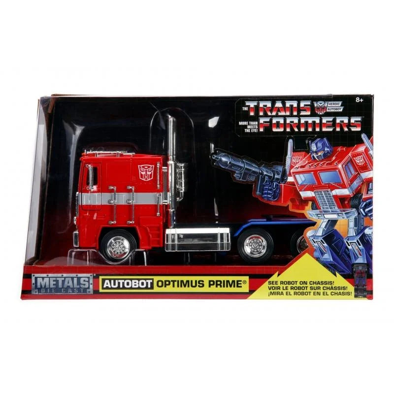 JADA TOYS - Transformers - Die-cast Hollywood Rides - G1 Autobot Optimus Prime (Vehículo escala 1:24)