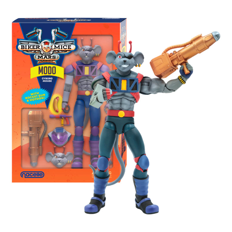 NACELLE - Biker Mice from Mars: Throttle + Vinnie + Modo (Figuras de 7" - Set de 3)