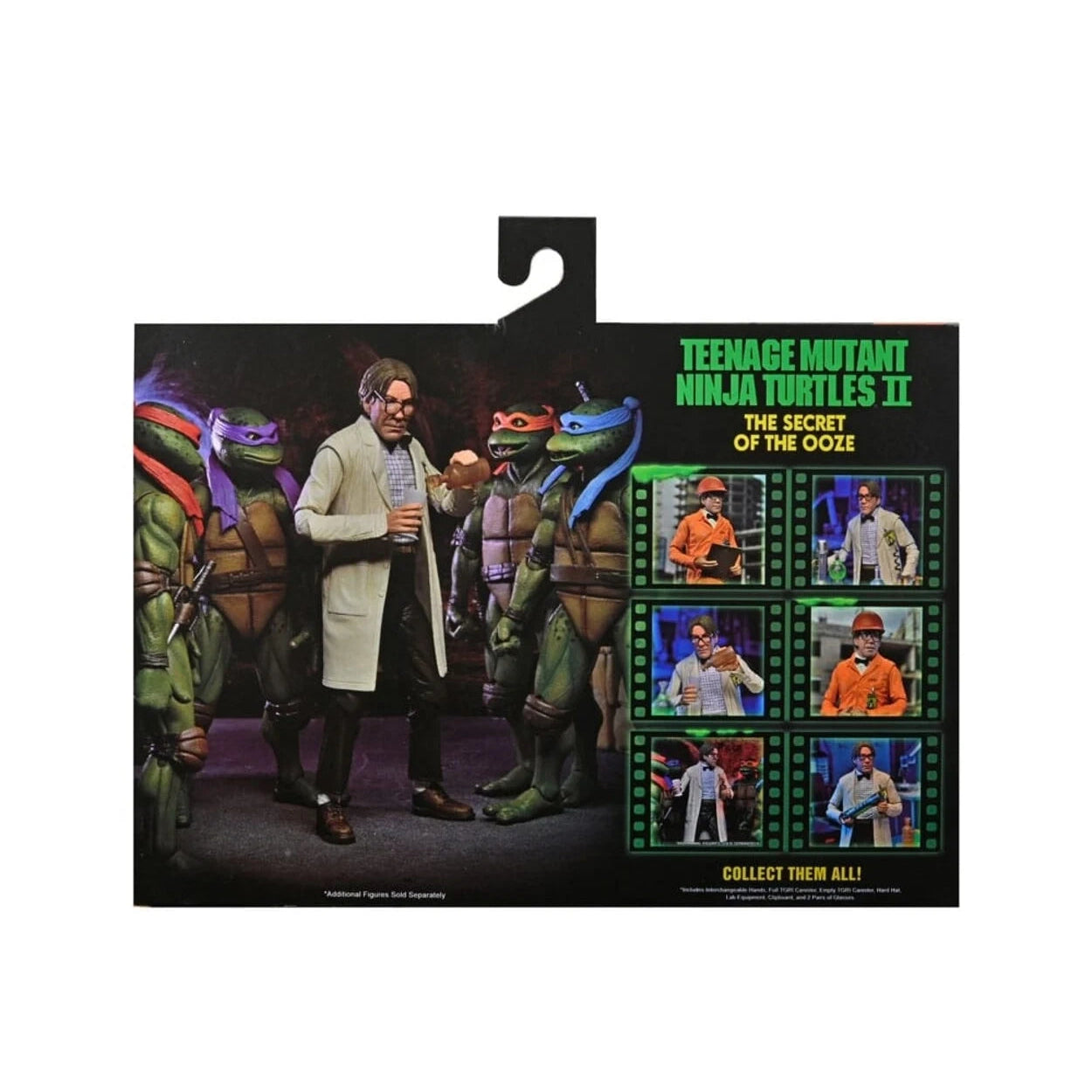 NECA - TMNT 2: Secret of the Ooze (Movie) 2pack - Lab Coat Professor Perry & Hazmat Suit Professor Perry (Figura de 7")