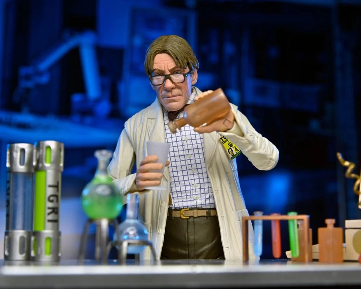 NECA - TMNT 2: Secret of the Ooze (Movie) 2pack - Lab Coat Professor Perry & Hazmat Suit Professor Perry (Figura de 7")