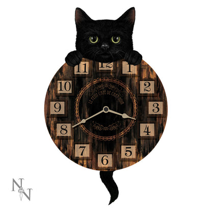 Nemesis Now - NN Core: Gatos - Reloj de pared de 32cm MDF - Kitten Tickin'