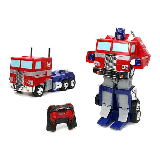 JADA TOYS - Transformers: G1 Optimus Prime - Figura de 12" (conversión a control remoto)