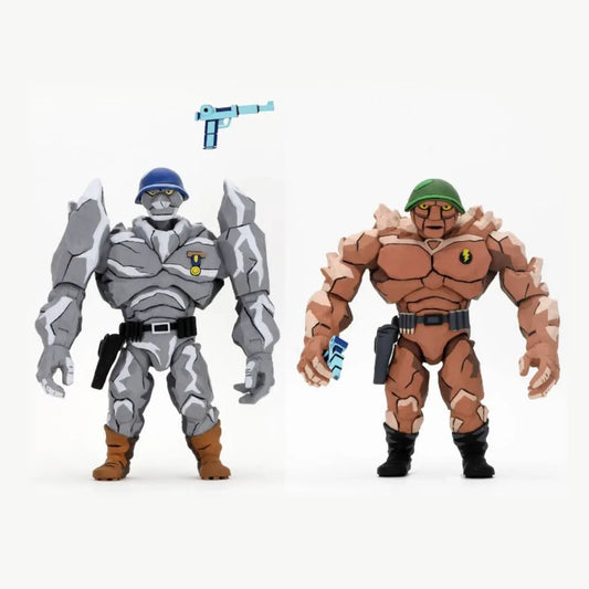 NECA - TMNT (Cartoon) - Tragg y Grannitor 2 pack (Figura de 7")