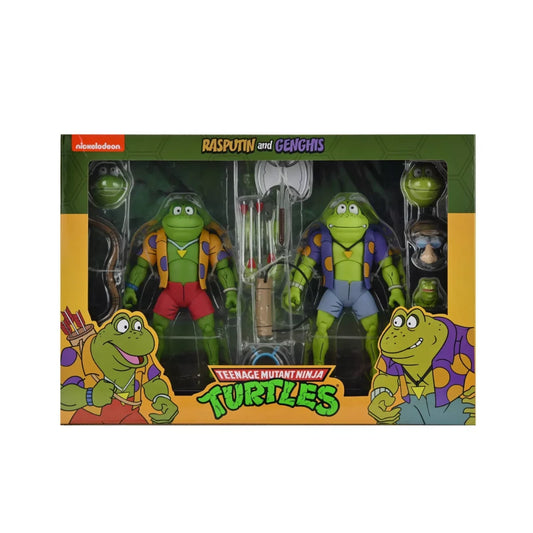 NECA - TMNT (Cartoon) - Genghis y Rasputin Frog 2 pack (Figuras de 7")