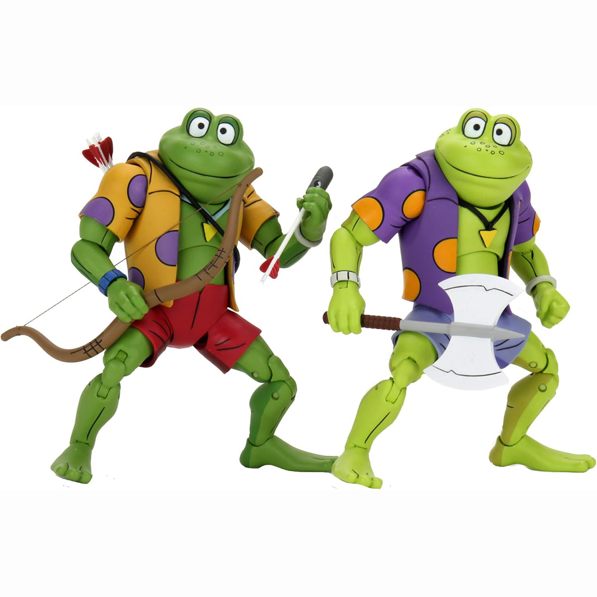NECA - TMNT (Cartoon) - Genghis y Rasputin Frog 2 pack (Figuras de 7")
