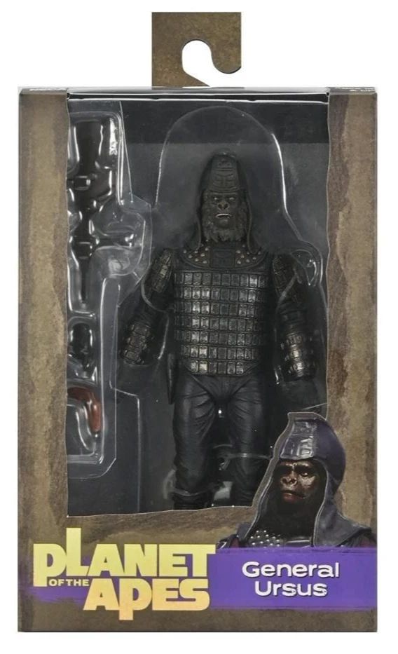NECA - Planet of the Apes - Figura a escala de 7 pulgadas Legacy Series wave x 4 - Dr. Zaius, General Ursus, Gorilla soldier, and Zira