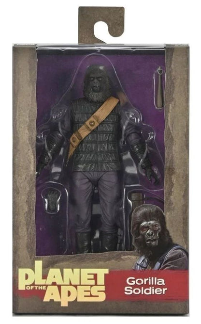NECA - Planet of the Apes - Figura a escala de 7 pulgadas Legacy Series wave x 4 - Dr. Zaius, General Ursus, Gorilla soldier, and Zira