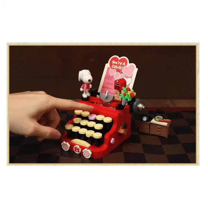 PANTASY - Snoopy (Peanuts) Retro Time Series - Máquina de escribir (Bloques para armar)