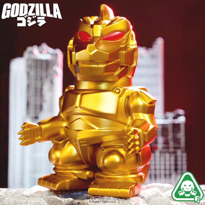 SUPER 7 - TOHO  FUN FUN! - Godzilla: Mechagodzilla (Vintage Toy Gold) (Figura de 5")