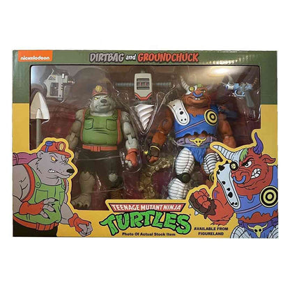 NECA - TMNT (Cartoon) - Dirtbag y Groundchuck 2 pack (Figura de 7")