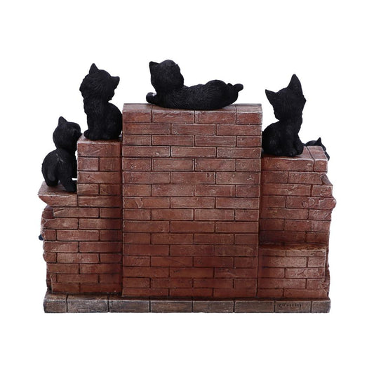 Nemesis Now - NN Core: Gatos - Adorno interactivo de 24.8cm - The Witches Litter (librero con 36 gatos)
