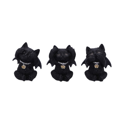 Nemesis Now - NN Core: Gatos - Adorno de 9cm - Three Wise Vampuss (gatos vampiros)