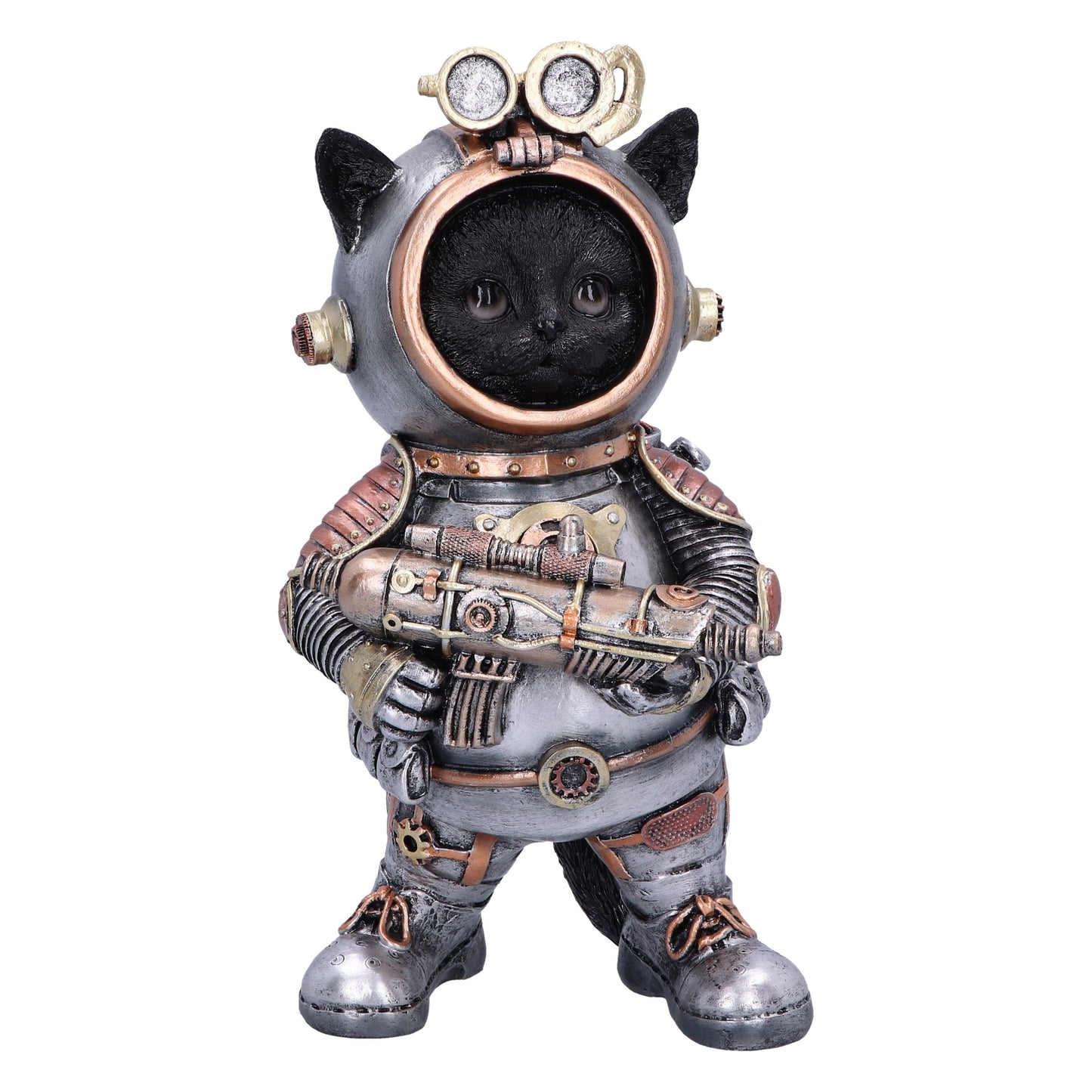 Nemesis Now - NN Core: Steampunk - Adorno de 23cm - Cat-tack