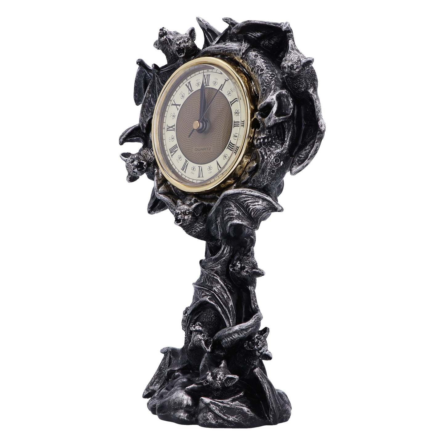Nemesis Now - NN Core: Murcielagos - Adorno de 24cm con reloj - Chiroptera Time (reloj murcielagos)