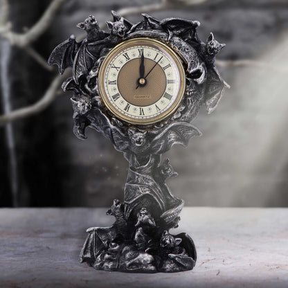 Nemesis Now - NN Core: Murcielagos - Adorno de 24cm con reloj - Chiroptera Time (reloj murcielagos)