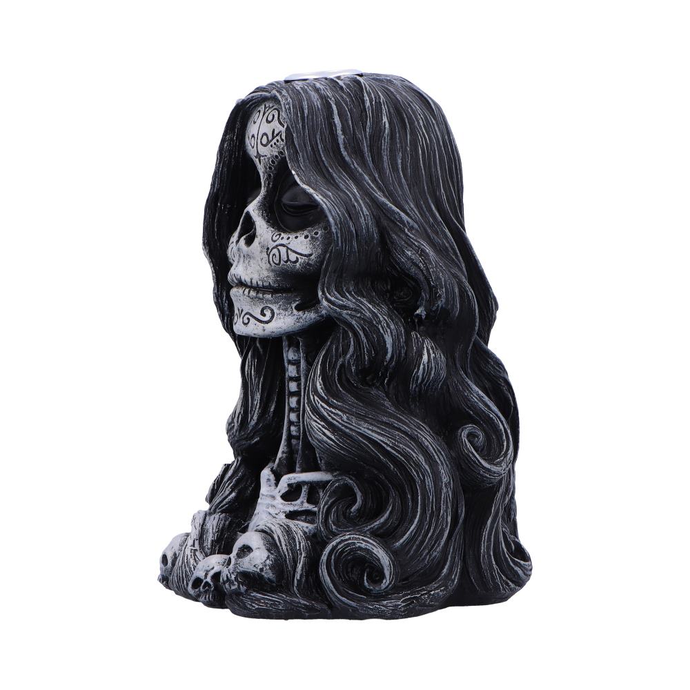 Nemesis Now - NN Core: Skulls - Adorno quemador de incienso de 16cm - Calavera's Offering Backflow Incense Burner
