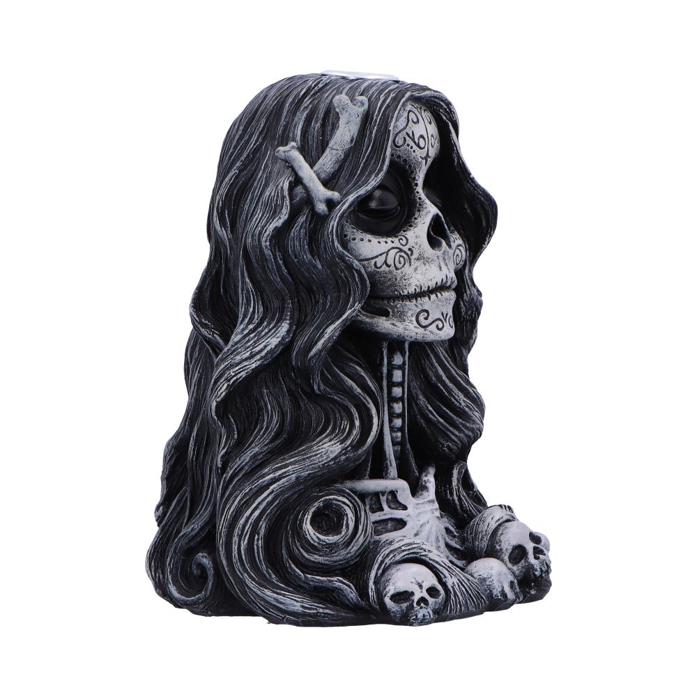 Nemesis Now - NN Core: Skulls - Adorno quemador de incienso de 16cm - Calavera's Offering Backflow Incense Burner