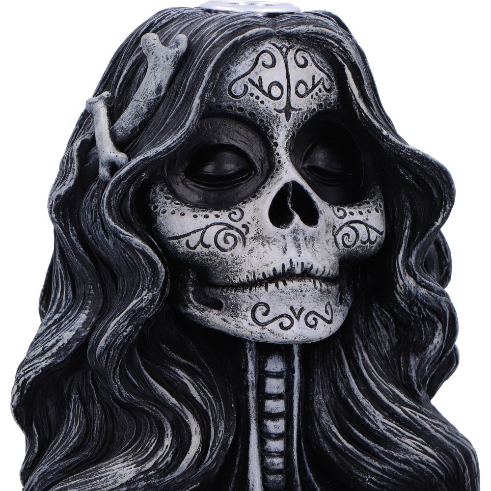 Nemesis Now - NN Core: Skulls - Adorno quemador de incienso de 16cm - Calavera's Offering Backflow Incense Burner
