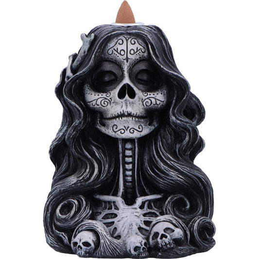 Nemesis Now - NN Core: Skulls - Adorno quemador de incienso de 16cm - Calavera's Offering Backflow Incense Burner