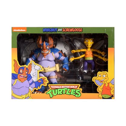 NECA - TMNT (Cartoon) - Wingnut & Screwloose 2 pack (Figura de 7")