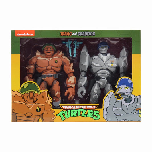 NECA - TMNT (Cartoon) - Tragg y Grannitor 2 pack (Figura de 7")